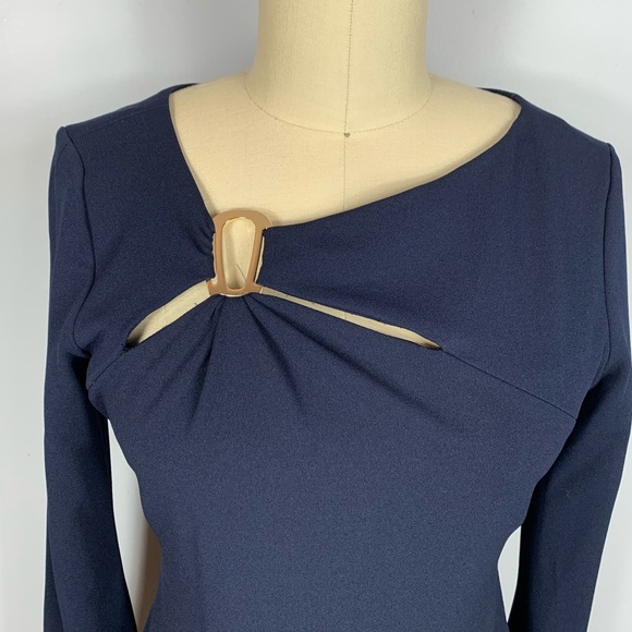 NWT Calvin Klein Split Bell Sleeve Dress - Picture 2 of 10